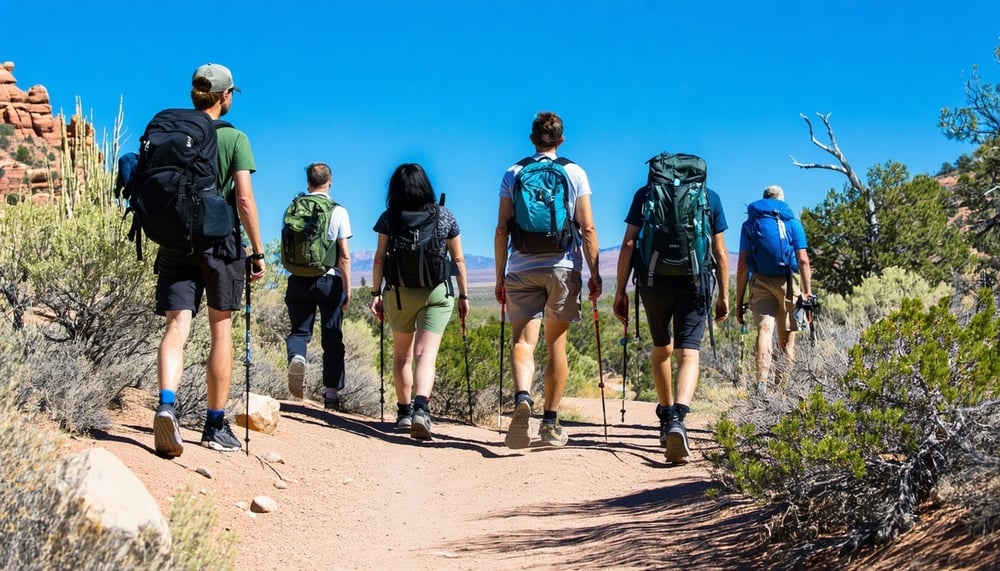 Trail Life AZ-3368 members on a hiking adventure Trail Life AZ-3368 members on a hiking adventure